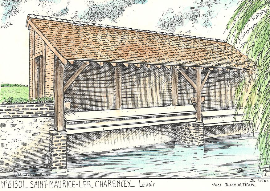 N 61301 - ST MAURICE LES CHARENCEY - lavoir
