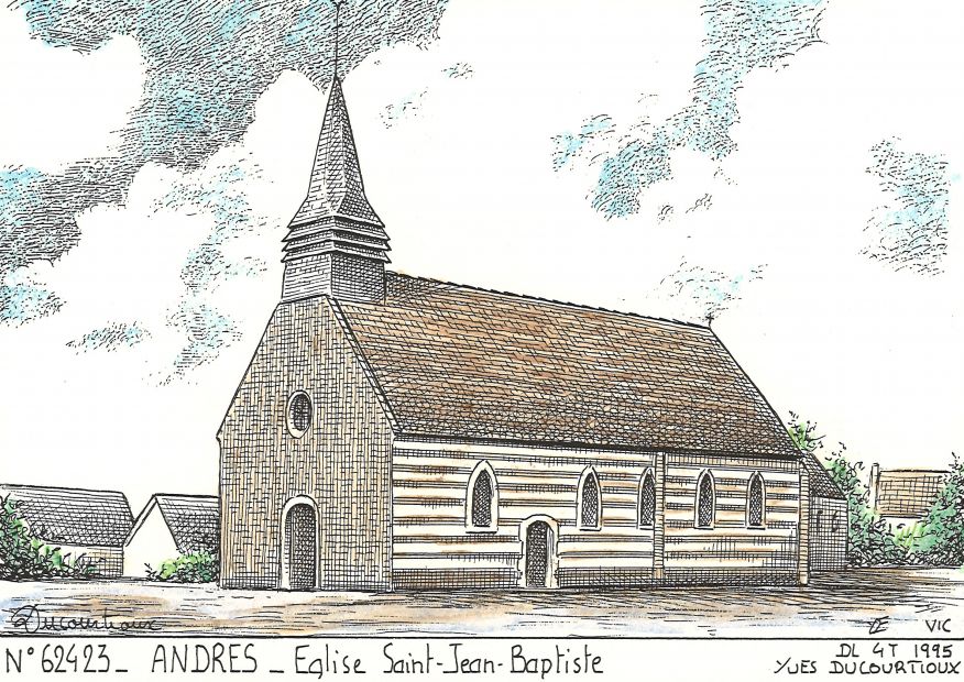 N 62423 - ANDRES - glise st jean baptiste