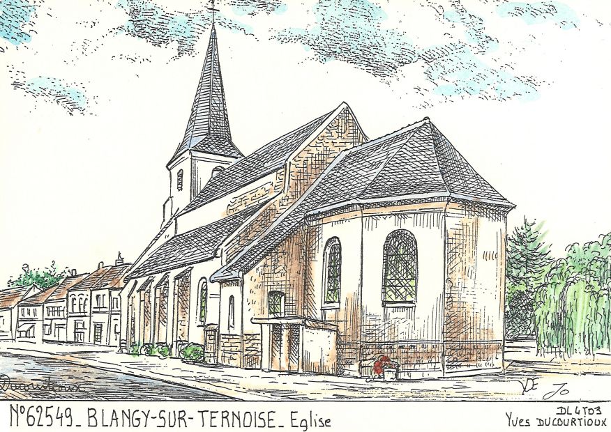 N 62549 - BLANGY SUR TERNOISE - église
