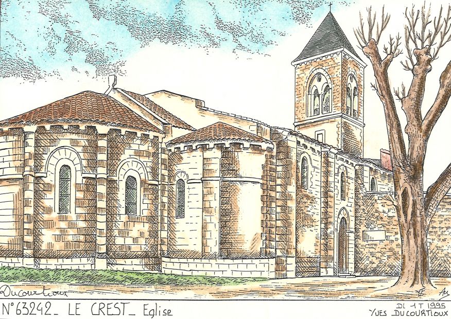 N 63242 - LE CREST - église