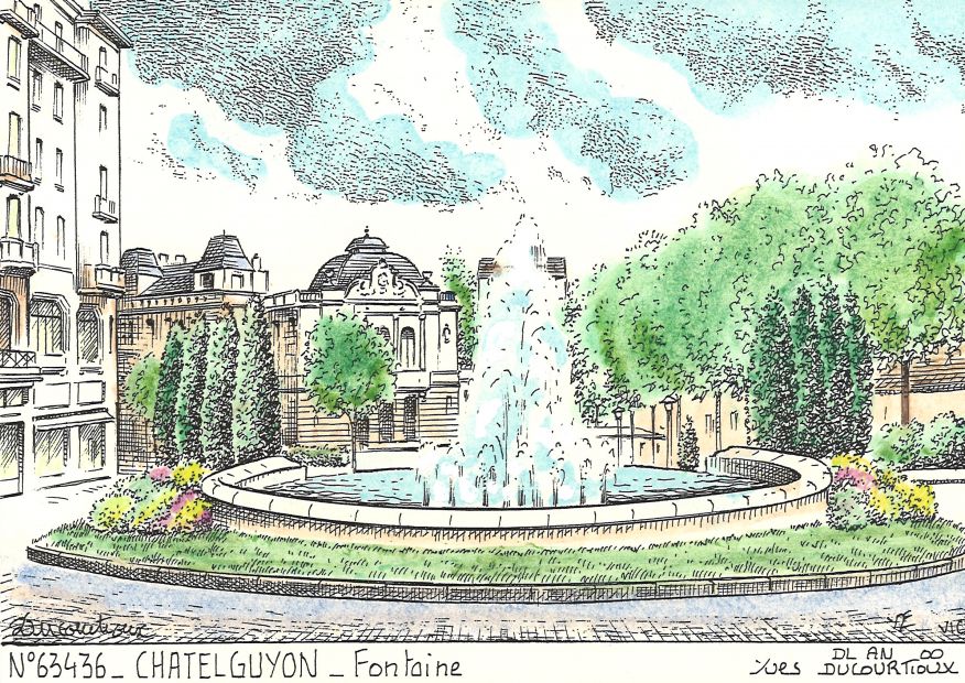 N 63436 - CHATELGUYON - fontaine