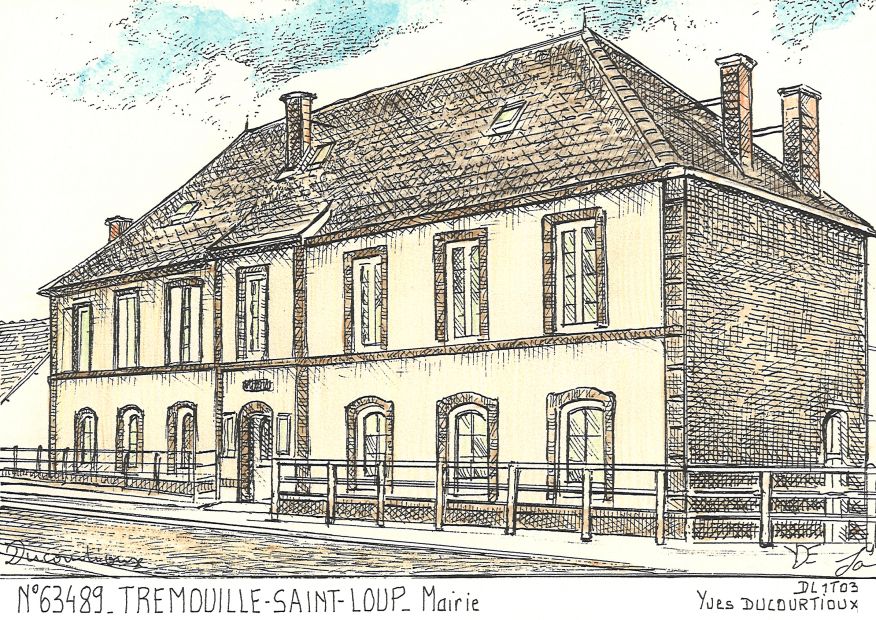 N 63489 - TREMOUILLE ST LOUP - mairie