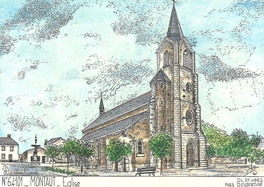 N 64101 - MONTAUT - église