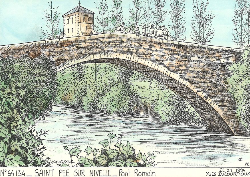 N 64134 - ST PEE SUR NIVELLE - pont romain