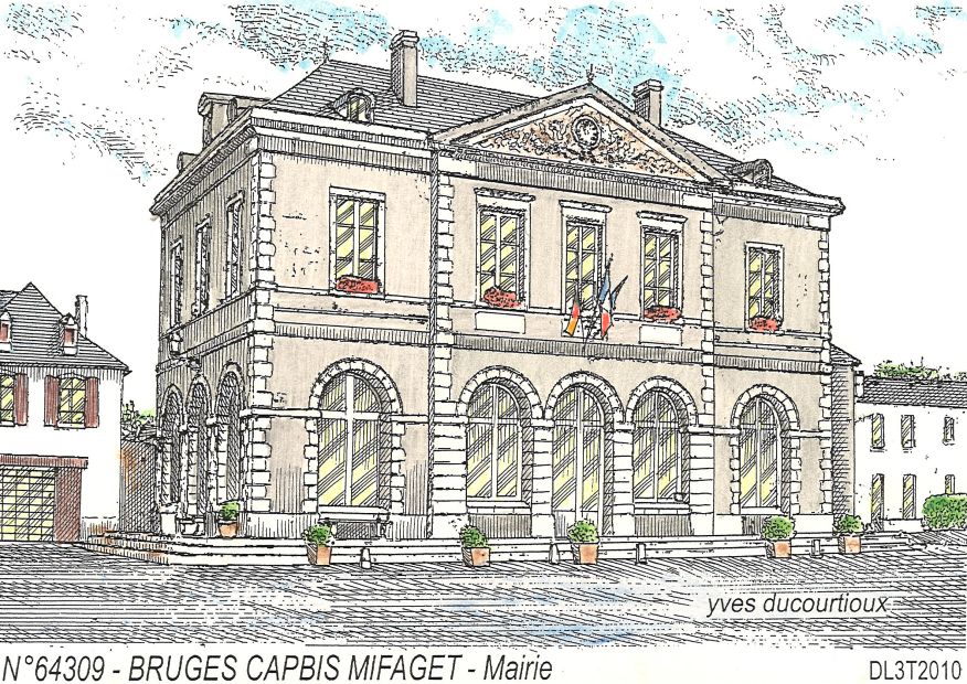 N 64309 - BRUGES CAPBIS MIFAGET - mairie