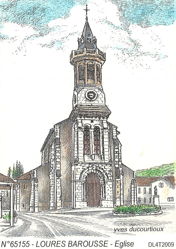 N 65155 - LOURES BAROUSSE - église