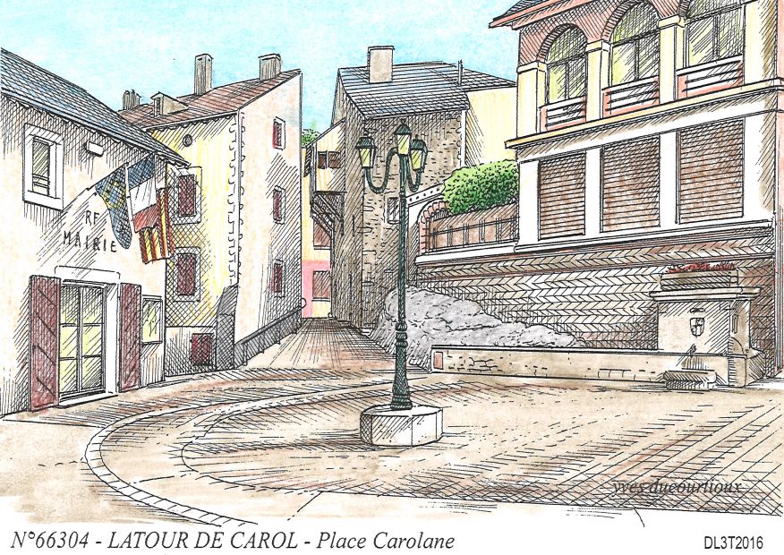 N 66304 - LATOUR DE CAROL - place carolane