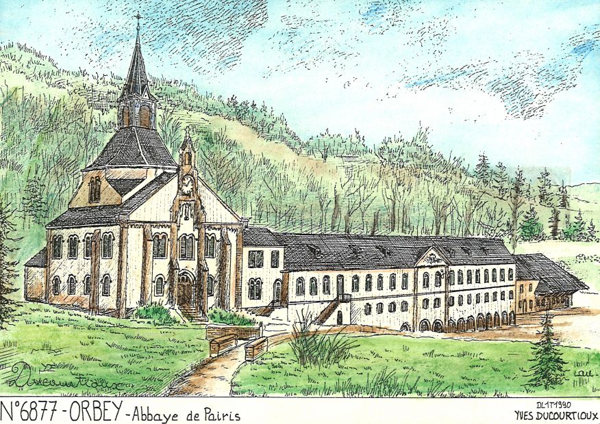 N 68077 - ORBEY - abbaye de pairis