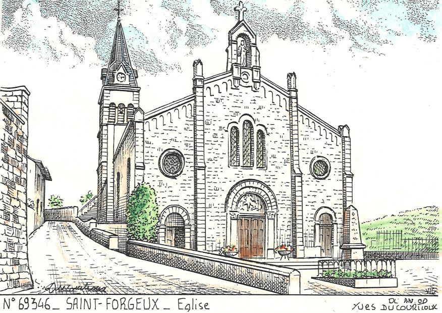 N 69346 - ST FORGEUX - glise