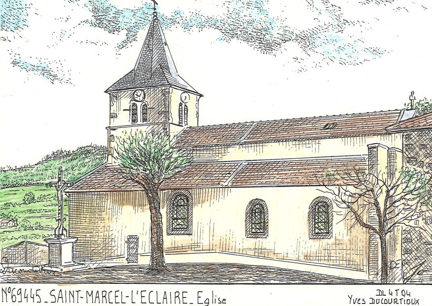 N 69445 - ST MARCEL L ECLAIRE - église