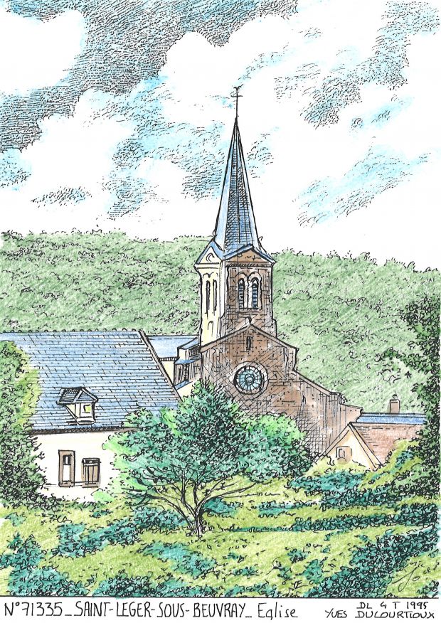 N 71335 - ST LEGER SOUS BEUVRAY - église