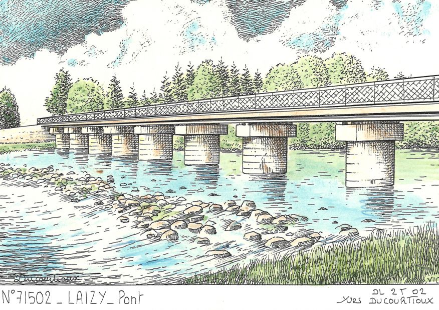 N 71502 - LAIZY - pont