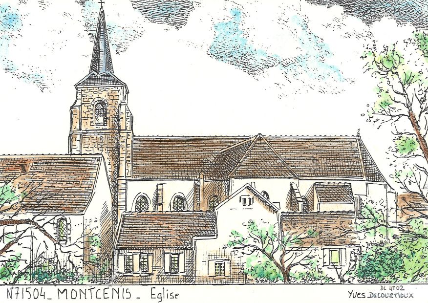 N 71504 - MONTCENIS - église