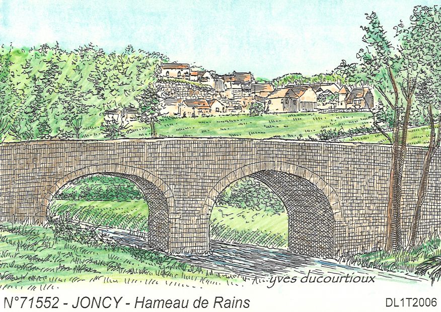 N 71552 - JONCY - hameau de rains