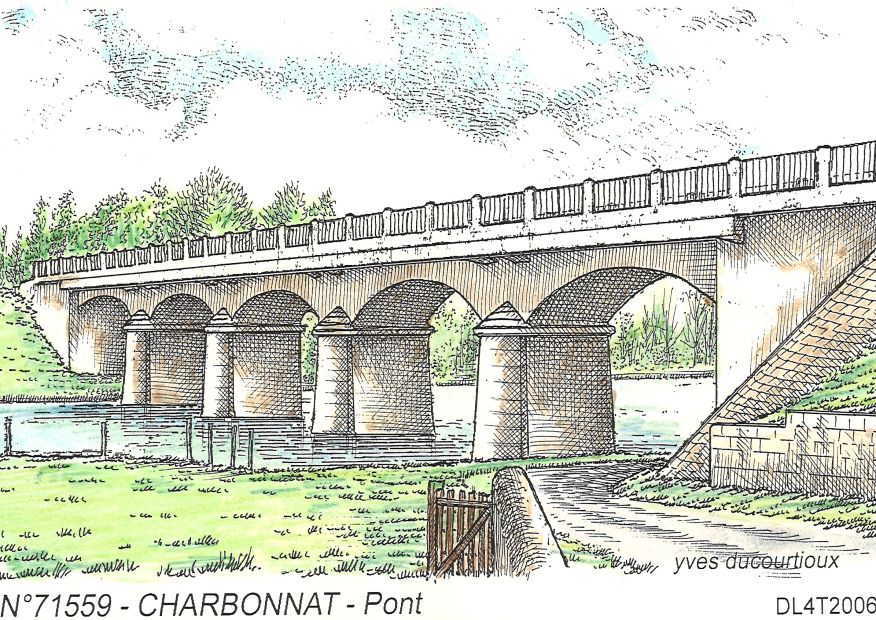 N 71559 - CHARBONNAT - pont