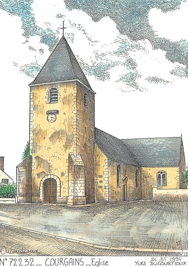N 72232 - COURGAINS - glise