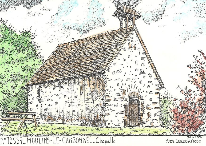 N 72537 - MOULINS LE CARBONNEL - chapelle