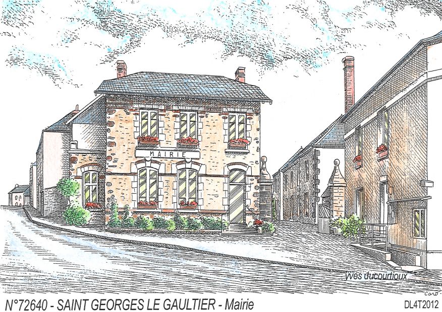 N 72640 - ST GEORGES LE GAULTIER - mairie