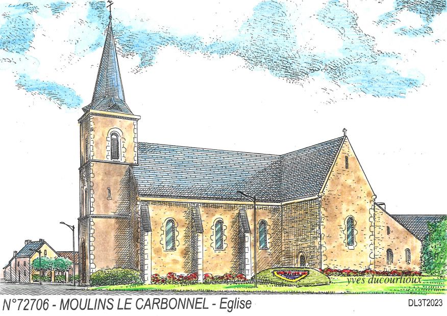 N 72706 - MOULINS LE CARBONNEL - église