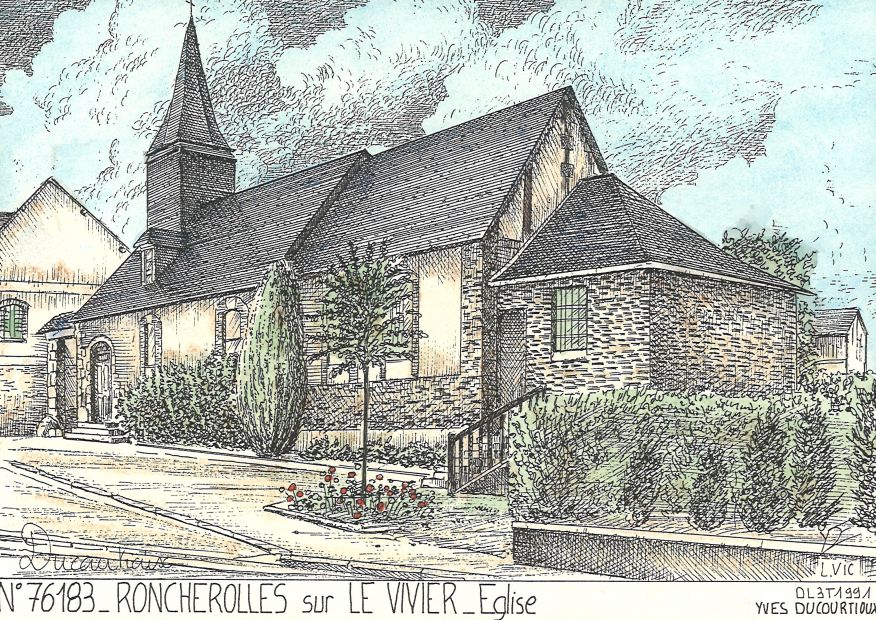 N 76183 - RONCHEROLLES SUR LE VIVIER - église