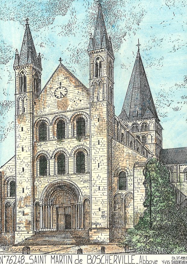 N 76248 - ST MARTIN DE BOSCHERVILLE - abbaye