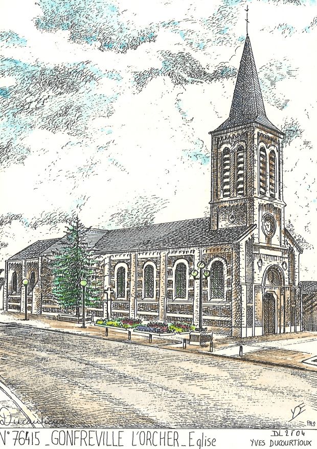 N 76415 - GONFREVILLE L ORCHER - église