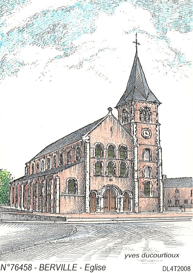 N 76458 - BERVILLE - église