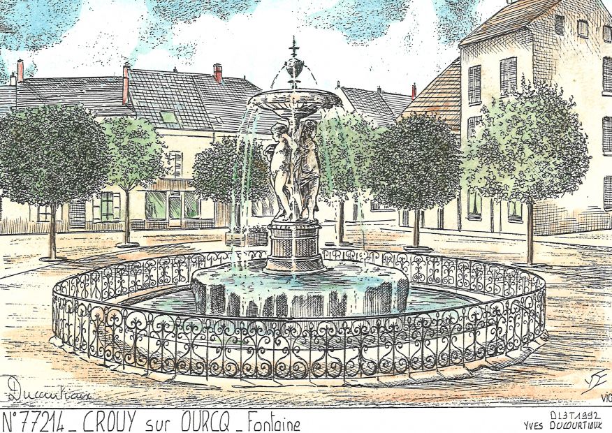 N 77214 - CROUY SUR OURCQ - fontaine