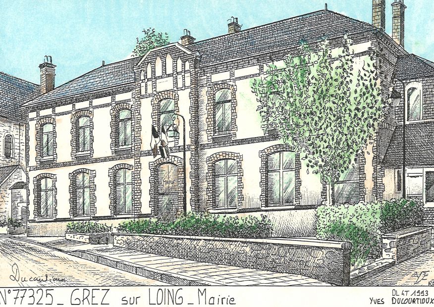 N 77325 - GREZ SUR LOING - mairie