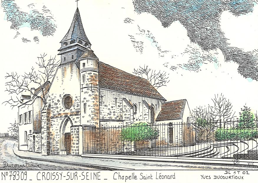 N 78309 - CROISSY SUR SEINE - chapelle st lonard