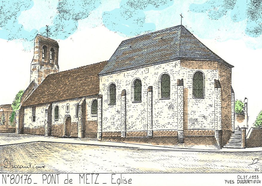 N 80176 - PONT DE METZ - église