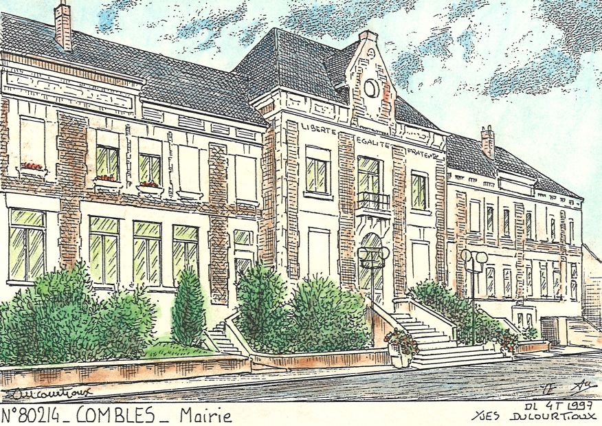 N 80214 - COMBLES - mairie