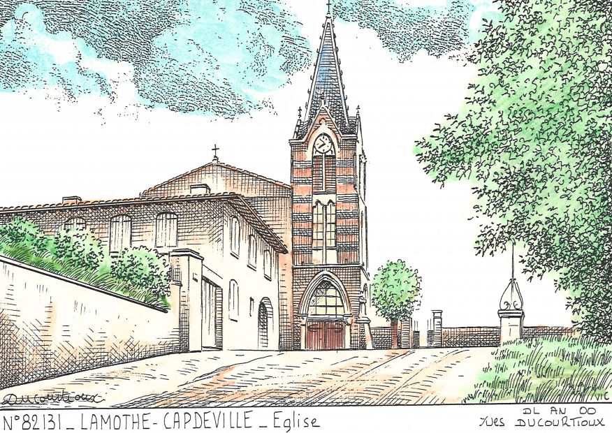 N 82131 - LAMOTHE CAPDEVILLE - église