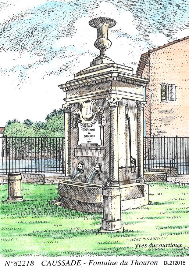 N 82218 - CAUSSADE - fontaine du thouron