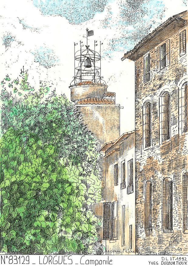N 83129 - LORGUES - campanile