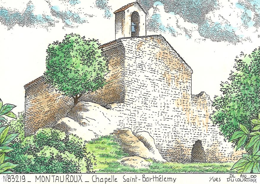 N 83219 - MONTAUROUX - chapelle st barthlmy