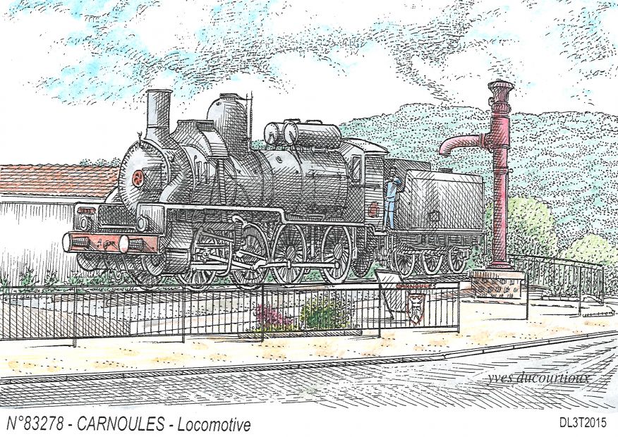 N 83278 - CARNOULES - locomotive