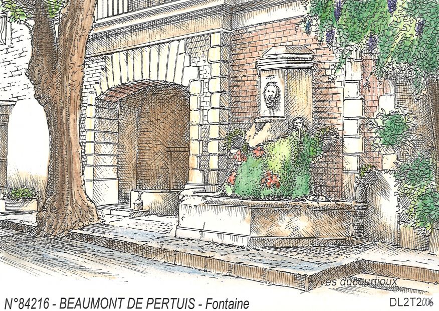 N 84216 - BEAUMONT DE PERTUIS - fontaine