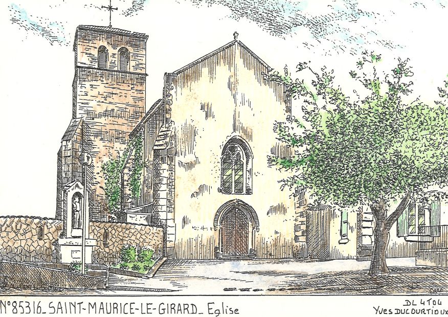N 85316 - ST MAURICE LE GIRARD - église