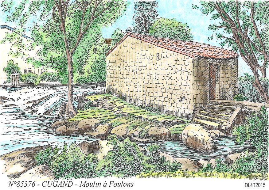 N 85376 - CUGAND - moulin foulons