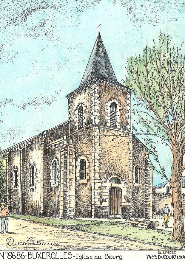 N 86086 - BUXEROLLES - église du bourg