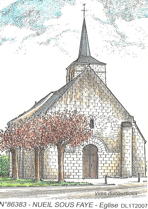 N 86383 - NUEIL SOUS FAYE - église