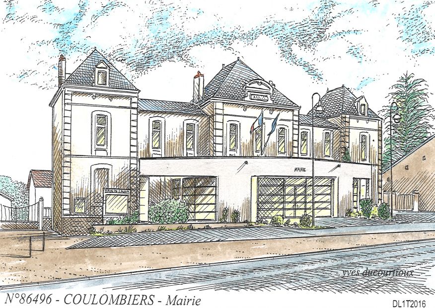 N 86496 - COULOMBIERS - mairie