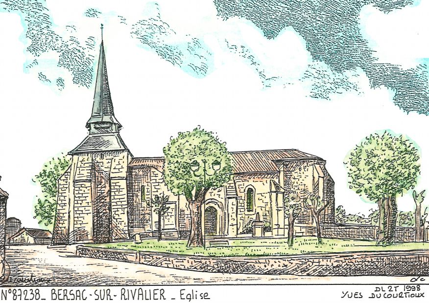 N 87238 - BERSAC SUR RIVALIER - église