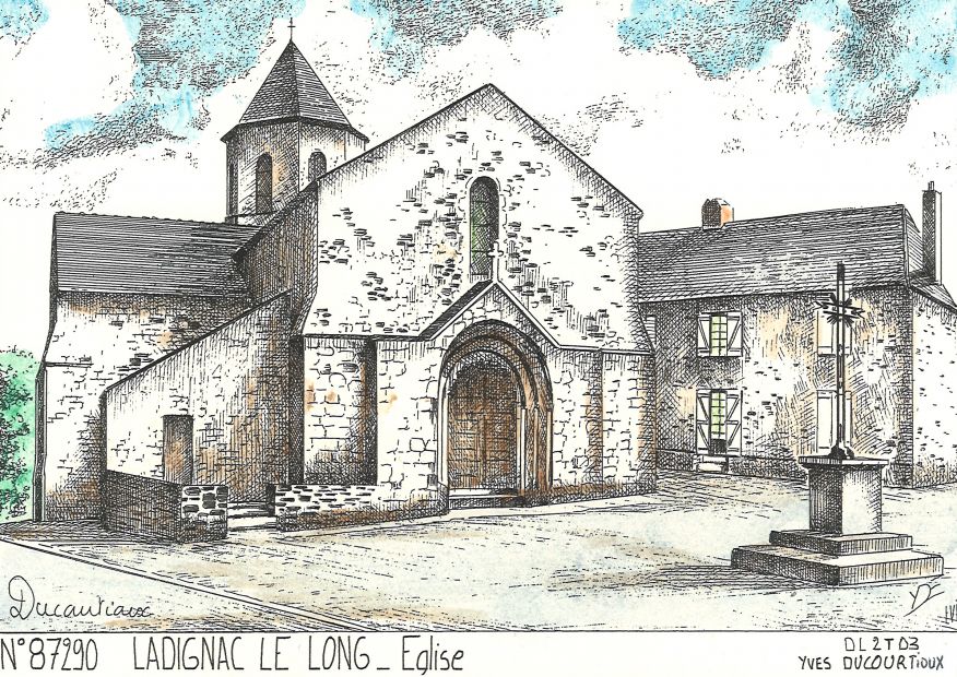 N 87290 - LADIGNAC LE LONG - église