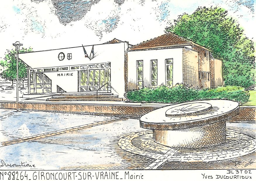 N 88264 - GIRONCOURT SUR VRAINE - mairie