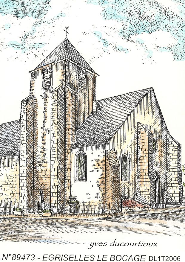 N 89473 - EGRISELLES LE BOCAGE - église