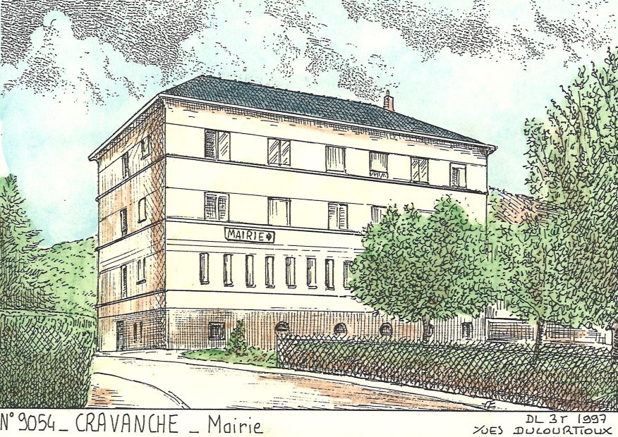 N 90054 - CRAVANCHE - mairie
