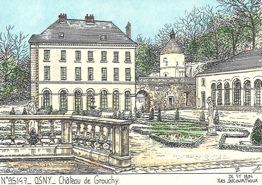 N 95147 - OSNY - chteau de grouchy (mairie)