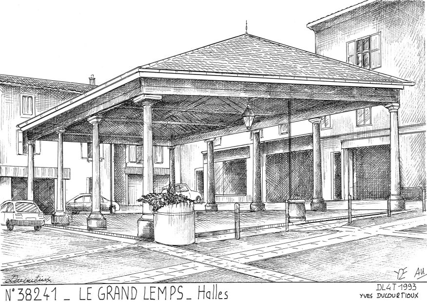 Cartes postales LE GRAND LEMPS - halles